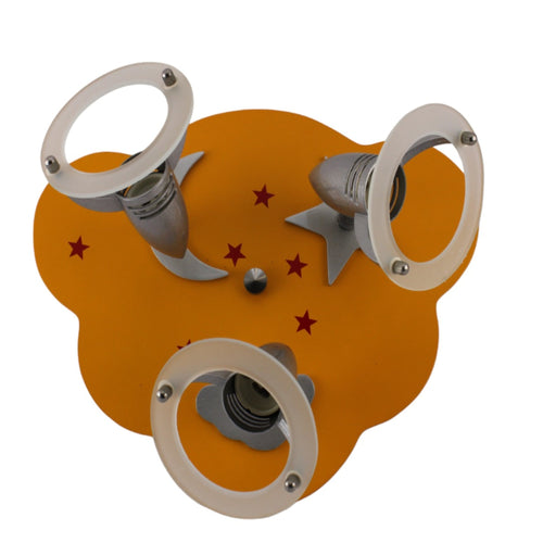 Plafoniera 3 faretti con vetro MAX 3X50W GU10 - serie lisbona Aleyay