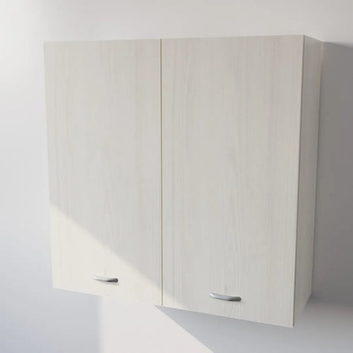 Pensile Cucina in Legno Nobilitato Larice Bianco con Ante Altezza 90 cm