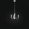 Lampadario In Metallo Provenzale Ducale Bianco 3 Luci E14