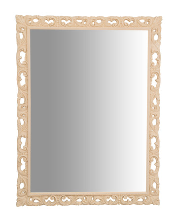 Biscottini SPECCHIERA DA PARETE IN LEGNO FINITURA GREZZA MADE IN ITALY realizzata Offerta