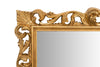 Biscottini SPECCHIERA DA PARETE IN LEGNO FINITURA FOGLIA ORO ANTICATO MADE IN ITALY
