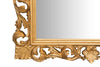 Biscottini SPECCHIERA DA PARETE IN LEGNO FINITURA FOGLIA ORO ANTICATO MADE IN ITALY