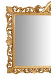 Biscottini SPECCHIERA DA PARETE IN LEGNO FINITURA FOGLIA ORO ANTICATO MADE IN ITALY