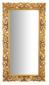 Biscottini SPECCHIERA DA PARETE IN LEGNO FINITURA FOGLIA ORO ANTICATO MADE IN ITALY
