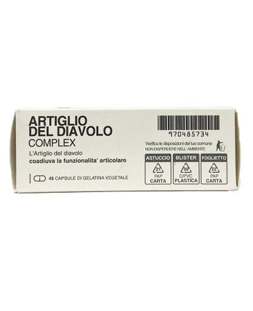 Artiglio del diavolo complex 45 caps. con Boswellia, Uncaria, Astragalo per la funzione articolare dolori dona sollievo