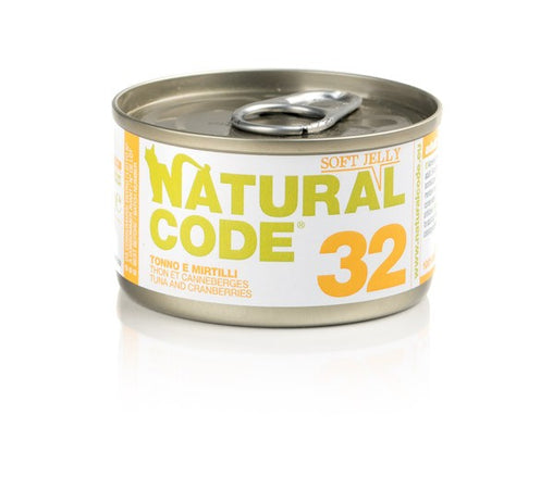 Natural Code Scatoletta 32 Tonno e Mirtilli per Gatti Adulti 85gr