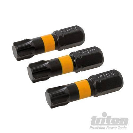 3 pz Punte inserti S2 ad impatto a taglio per cacciavite avvitatori in acciaio Triton