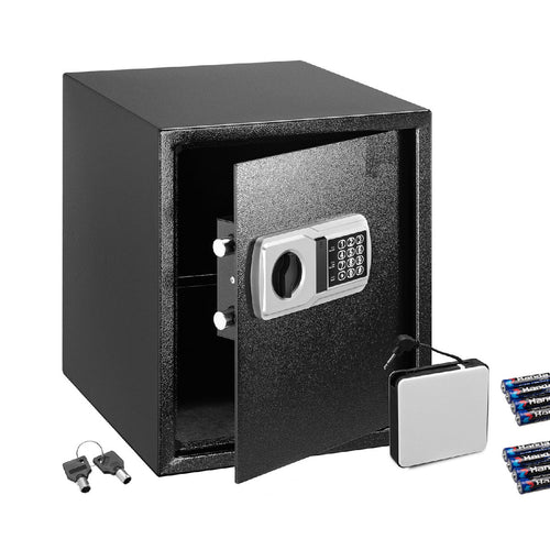 Cassaforte di Sicurezza 40x35 H40cm Elettronica 2Chiavi Acciaio Verniciato Casa Hotel
