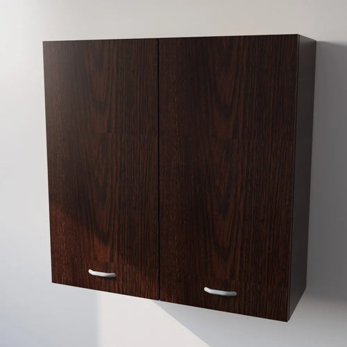 Pensile Cucina in Legno Nobilitato Wenge con Ante Altezza 90 cm