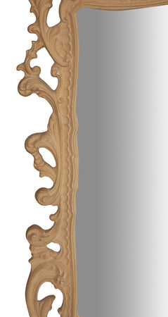 Biscottini Specchiera Parete Biscottini Legno Grezzo 84x8x113 Made Italy Design Rustico