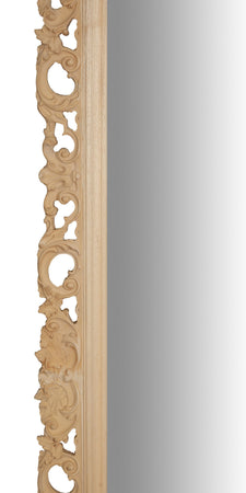 Biscottini SPECCHIERA DA PARETE IN LEGNO FINITURA GREZZA MADE IN ITALY