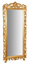 Biscottini SPECCHIERA DA PARETE IN LEGNO FINITURA FOGLIA ORO ANTICATO MADE IN ITALY