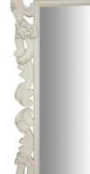 Biscottini SPECCHIERA DA PARETE IN LEGNO FINITURA BIANCA ANTICATA MADE IN ITALY realizzata