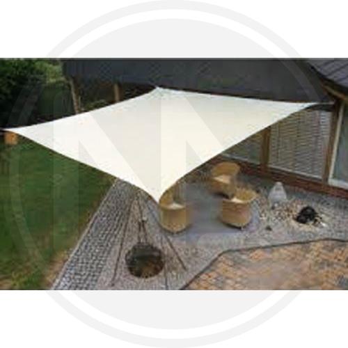 VELA OMBREGGIANTE QUADRATA ECRU' O BIANCA MT.5X5 VELE COPERTURE TELONI