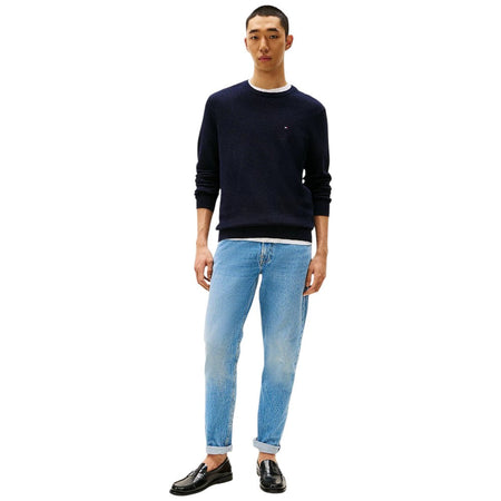 Tommy Hilfiger maglioncino blu strutturato MW0MW36347DW5 Maglieria Tommy Hilfiger