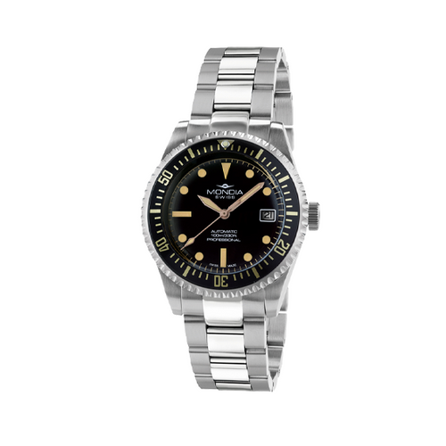 MONDIA Orologio Uomo Mondia MS-221-SSBK-BK-OY 40 mm da uomo