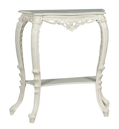 Biscottini Consolle Biscottini in Legno Bianco Anticato 80x27x87 Made Italy Ingresso Casa