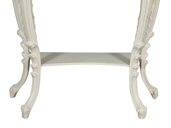 Biscottini Consolle Biscottini in Legno Bianco Anticato 80x27x87 Made Italy Ingresso Casa