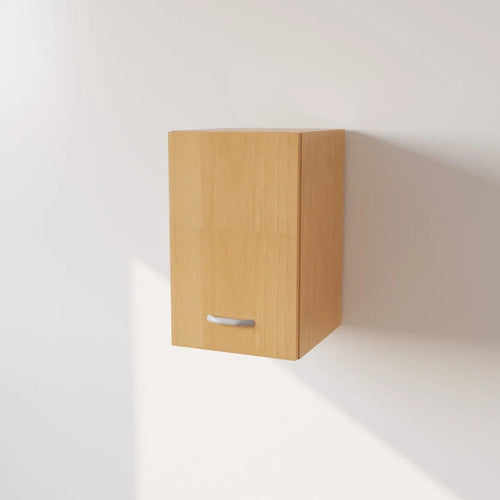 Pensile in Legno Nobilitato di Colore Faggio con un Anta altezza 48 cm