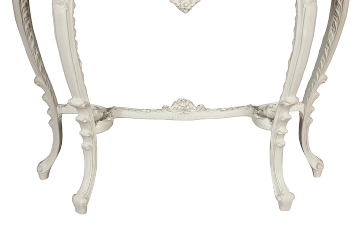 Biscottini Consolle Biscottini Legno Bianco Anticato 115x33x87 Design Fiorentino Made