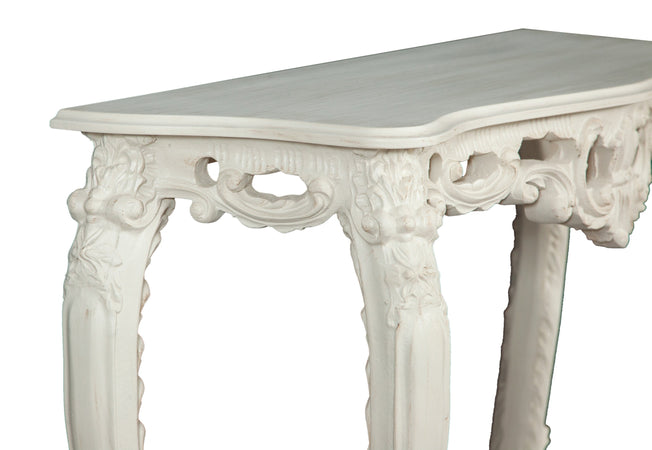 Biscottini CONSOLLE IN LEGNO FINITURA BIANCA ANTICATA MADE IN ITALY