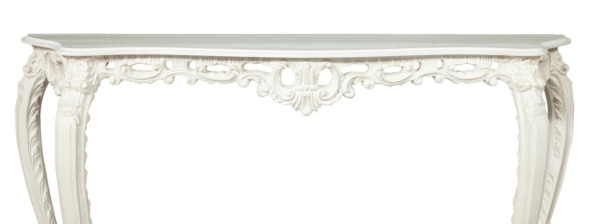 Biscottini Consolle Legno Bianco Anticato Biscottini 130x36x88 Made in Italy Salotto