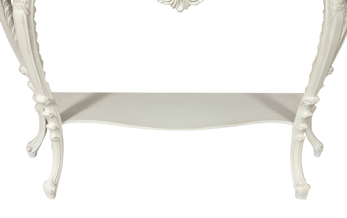 Biscottini CONSOLLE IN LEGNO FINITURA BIANCA ANTICATA MADE IN ITALY dimensioni lunghezza