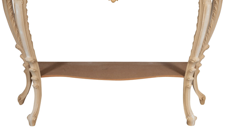 Biscottini Consolle Biscottini Legno Finitura Grezza Made Italy 130x36x88 Arredo Casa