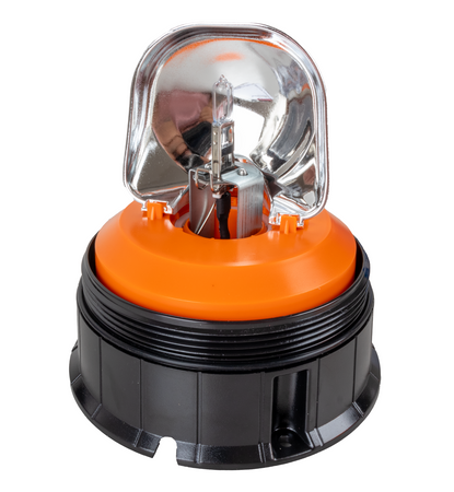Lampeggiante alogeno per trattori base piana 12V 55W luce rotazionale