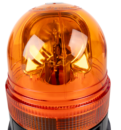 Lampeggiante alogeno per trattori base piana 12V 55W luce rotazionale