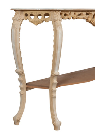 Biscottini Consolle Biscottini Legno Finitura Grezza Made Italy 130x36x88 Arredo Casa