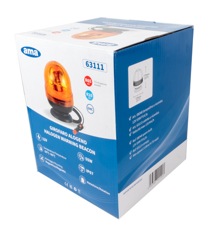 Lampeggiante 12V 55W base magnetica