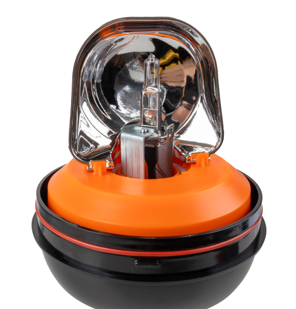 Lampeggiante alogeno per trattori base flessibile magnetica 12V 55W