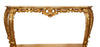 Biscottini Consolle Biscottini Legno Foglia Oro Anticato 130x36x88 Made Italy FINITURA