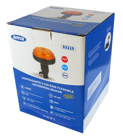 Lampeggiante a LED 12-24V base a baionetta 144x111mm