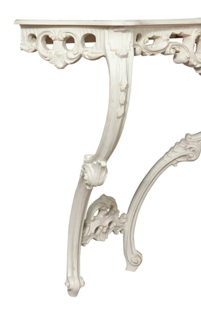 Biscottini CONSOLLE IN LEGNO FINITURA BIANCA ANTICATA MADE IN ITALY dimensioni lunghezza