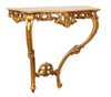 Biscottini CONSOLLE IN LEGNO FINITURA FOGLIA ORO ANTICATO MADE IN ITALY dimensioni