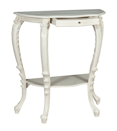 Biscottini CONSOLLE IN LEGNO FINITURA BIANCA ANTICATA MADE IN ITALY dimensioni lunghezza