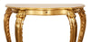 Biscottini CONSOLLE IN LEGNO FINITURA FOGLIA FOGLIA ORO ANTICATO MADE IN ITALY dimensioni