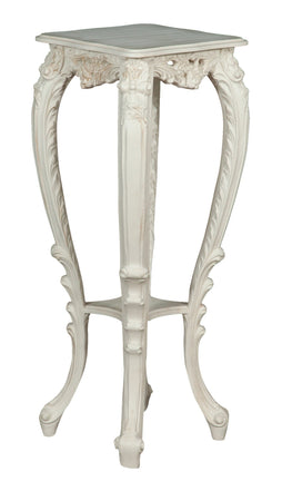 Biscottini Panchetto Portavaso Biscottini Legno Bianco Anticato Stile Fiorentino Made