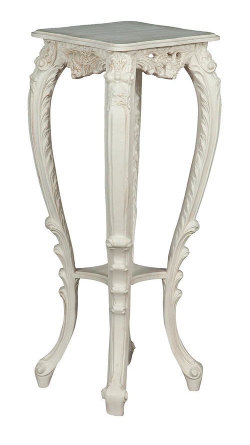 Biscottini Panchetto Portavaso Biscottini Legno Bianco Anticato Stile Fiorentino Made