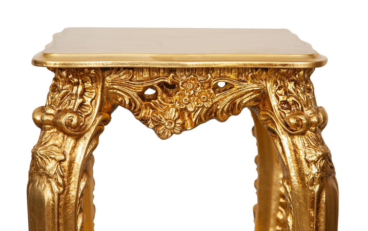 Biscottini PANCHETTO PORTAVASO IN FINITURA FOGLIA FOGLIA ORO ANTICATO ANTICATO MADE IN ITALY