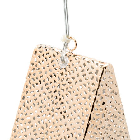 Stella a 5 punte luminosa con led a luce calda in metallo traforata decorazione natalizia