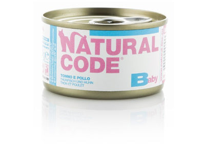 Natural Code Scatoletta Baby Tonno e Pollo per Gatti Cuccioli 85gr
