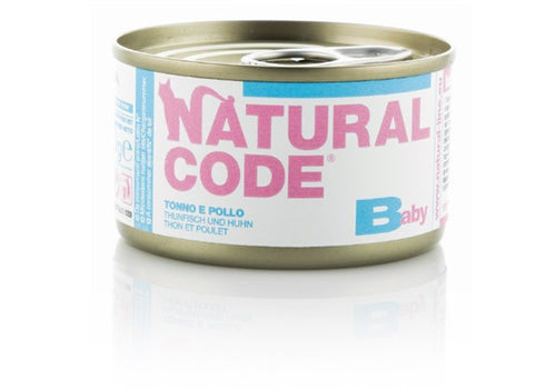 Natural Code Scatoletta Baby Tonno e Pollo per Gatti Cuccioli 85gr