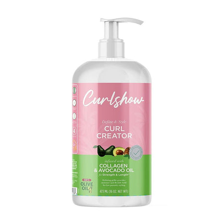 ORS OLIVE OIL CURLSHOW CURL CREATOR FOR STRENGTH & LENGTH DEFINE STYLE INFUSED WITH COLLAGEN & AVOCADO OIL 453G PER CAPELLI
