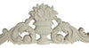 Biscottini SOPRAPORTA IN LEGNO FINITURA BIANCA ANTICATA MADE IN ITALY Fregio realizzato