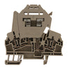 Morsetto con schermo beige portafusibile 2,5mmq 1 piano 2 cond Weidmuller