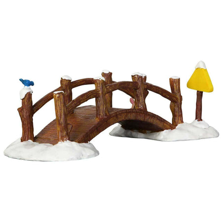 Ponte pedonale Split Rail ‎, edificio per villaggio di Natale in poliresina