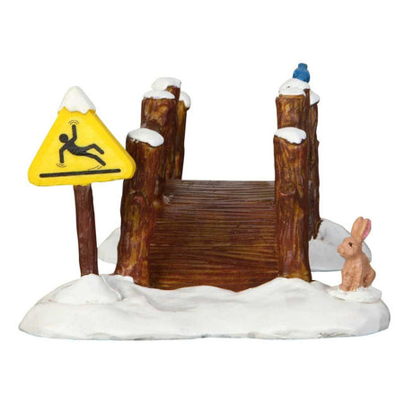 Ponte pedonale Split Rail ‎, edificio per villaggio di Natale in poliresina